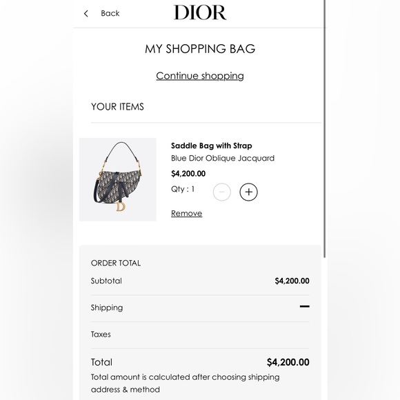 Dior Bags Like New Womens Dior Iconic Saddle Bag With Strap In Blue